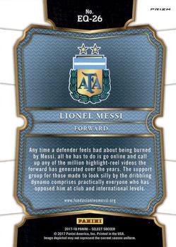 2017-18 Panini Select - Equalizers #EQ-26 Lionel Messi Back