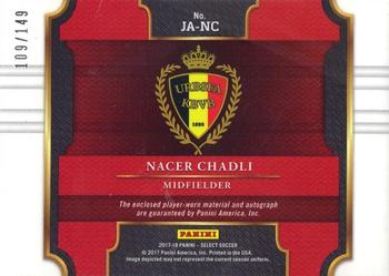 2017-18 Panini Select - Jersey Autographs #JA-NC Nacer Chadli Back