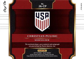 2017-18 Panini Select - Jersey Autographs Black #JA-CP Christian Pulisic Back