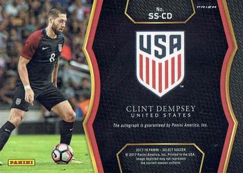 2017-18 Panini Select - Select Signatures #SS-CD Clint Dempsey Back