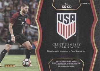 2017-18 Panini Select - Select Signatures Gold #SS-CD Clint Dempsey Back