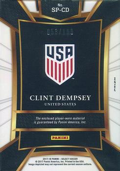 2017-18 Panini Select - Sparks Memorabilia Maroon #SP-CD Clint Dempsey Back