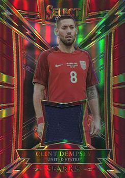 2017-18 Panini Select - Sparks Memorabilia Maroon #SP-CD Clint Dempsey Front