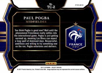 2017-18 Panini Select - Top of the Class #TC-2 Paul Pogba Back