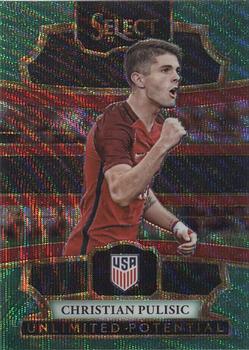 2017-18 Panini Select - Unlimited Potential Green #UP-9 Christian Pulisic Front