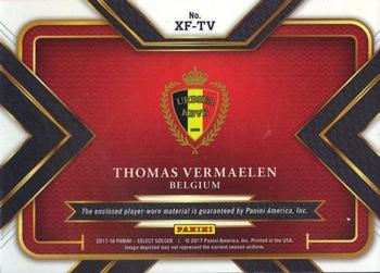2017-18 Panini Select - X Factor Memorabilia #XF-TV Thomas Vermaelen Back