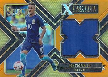 2017-18 Panini Select - X Factor Memorabilia Orange #XF-N Neymar Jr Front