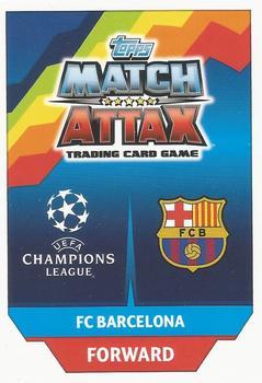 2017-18 Topps Match Attax UEFA Champions League - Limited Edition Gold #LE2G Luis Suarez Back