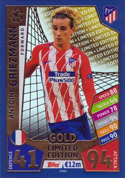 2017-18 Topps Match Attax UEFA Champions League - Limited Edition Gold #LE6G Antoine Griezmann Front