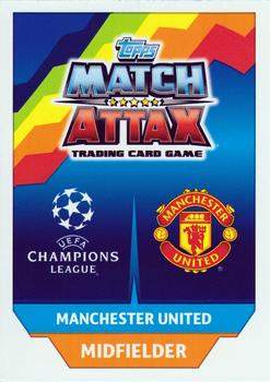 2017-18 Topps Match Attax UEFA Champions League - Limited Edition Gold #LE7G Paul Pogba Back