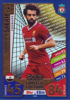 2017-18 Topps Match Attax UEFA Champions League - Limited Edition Gold #LE8G Mohamed Salah Front