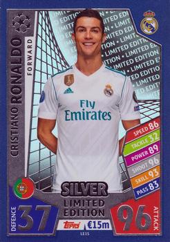2017-18 Topps Match Attax UEFA Champions League - Limited Edition Silver #LE1S Cristiano Ronaldo Front