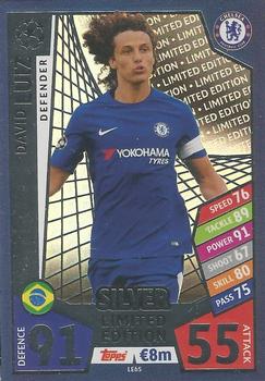 2017-18 Topps Match Attax UEFA Champions League - Limited Edition Silver #LE6S David Luiz Front