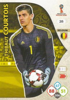 2018 Panini Adrenalyn XL FIFA World Cup 2018 Russia  #28 Thibaut Courtois Front