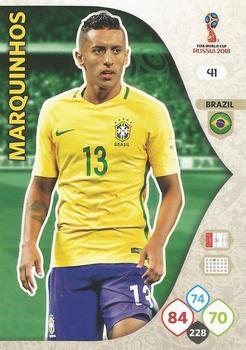 2018 Panini Adrenalyn XL FIFA World Cup 2018 Russia  #41 Marquinhos Front