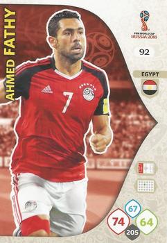 2018 Panini Adrenalyn XL FIFA World Cup 2018 Russia  #92 Ahmed Fathy Front
