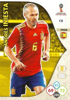 2018 Panini Adrenalyn XL FIFA World Cup 2018 Russia  #131 Andres Iniesta Front