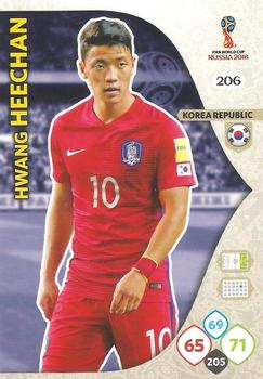 2018 Panini Adrenalyn XL FIFA World Cup 2018 Russia  #206 Hwang Heechan Front