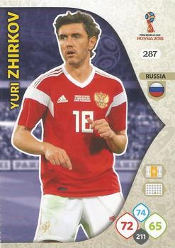 2018 Panini Adrenalyn XL FIFA World Cup 2018 Russia  #287 Yuri Zhirkov Front