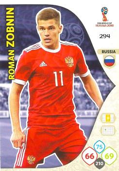 2018 Panini Adrenalyn XL FIFA World Cup 2018 Russia  #294 Roman Zobnin Front