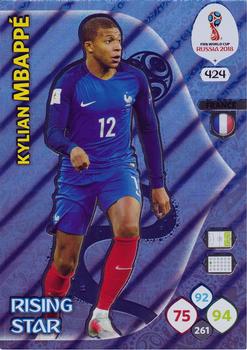 2018 Panini Adrenalyn XL FIFA World Cup 2018 Russia  #424 Kylian Mbappé Front