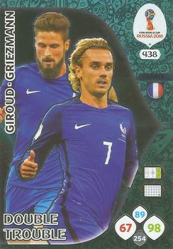 2018 Panini Adrenalyn XL FIFA World Cup 2018 Russia  #438 Olivier Giroud / Antoine Griezmann Front