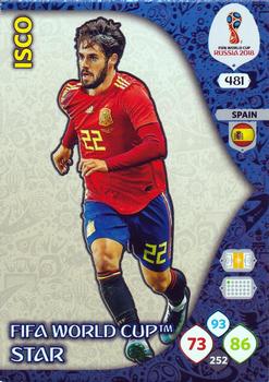 2018 Panini Adrenalyn XL FIFA World Cup 2018 Russia  #481 Isco Front