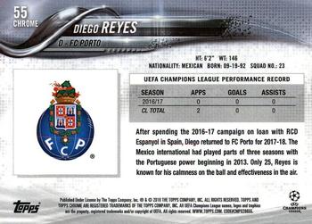 2017-18 Topps Chrome UEFA Champions League #55 Diego Reyes Back