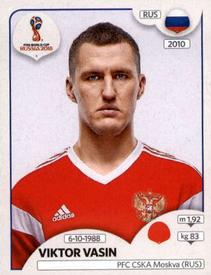 2018 Panini FIFA World Cup: Russia 2018 Stickers (Black/Gray Backs, Made in Italy) #36 Viktor Vasin Front