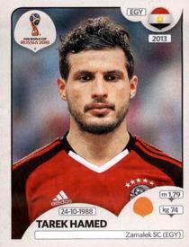 2018 Panini FIFA World Cup: Russia 2018 Stickers (Black/Gray Backs, Made in Italy) #83 Tarek Hamed Front