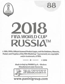 2018 Panini FIFA World Cup: Russia 2018 Stickers (Black/Gray Backs, Made in Italy) #88 Ramadan Sobhi Back