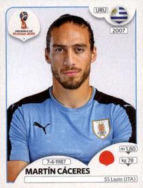 2018 Panini FIFA World Cup: Russia 2018 Stickers (Black/Gray Backs, Made in Italy) #97 Martin Caceres Front
