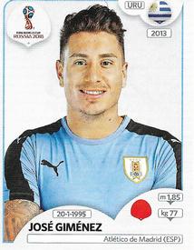 2018 Panini FIFA World Cup: Russia 2018 Stickers (Black/Gray Backs, Made in Italy) #98 Jose Gimenez Front