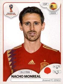 2018 Panini FIFA World Cup: Russia 2018 Stickers (Black/Gray Backs, Made in Italy) #137 Nacho Monreal Front