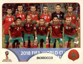 2018 Panini FIFA World Cup: Russia 2018 Stickers (Black/Gray Backs, Made in Italy) #153 Morocco Front