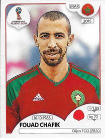 2018 Panini FIFA World Cup: Russia 2018 Stickers (Black/Gray Backs, Made in Italy) #158 Fouad Chafik Front