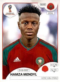 2018 Panini FIFA World Cup: Russia 2018 Stickers (Black/Gray Backs, Made in Italy) #159 Hamza Mendyl Front