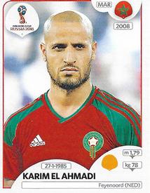 2018 Panini FIFA World Cup: Russia 2018 Stickers (Black/Gray Backs, Made in Italy) #162 Karim El Ahmadi Front