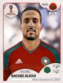 2018 Panini FIFA World Cup: Russia 2018 Stickers (Black/Gray Backs, Made in Italy) #169 Rachid Alioui Front