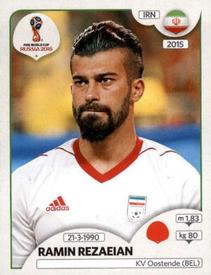 2018 Panini FIFA World Cup: Russia 2018 Stickers (Black/Gray Backs, Made in Italy) #180 Ramin Rezaeian Front