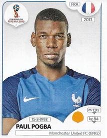 2018 Panini FIFA World Cup: Russia 2018 Stickers (Black/Gray Backs, Made in Italy) #205 Paul Pogba Front