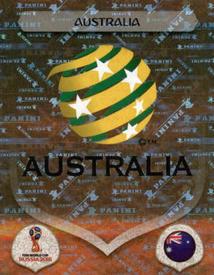 2018 Panini FIFA World Cup: Russia 2018 Stickers (Black/Gray Backs, Made in Italy) #212 Australia Front