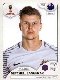2018 Panini FIFA World Cup: Russia 2018 Stickers (Black/Gray Backs, Made in Italy) #215 Mitchell Langerak Front
