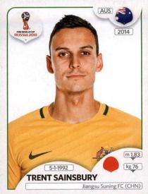 2018 Panini FIFA World Cup: Russia 2018 Stickers (Black/Gray Backs, Made in Italy) #219 Trent Sainsbury Front