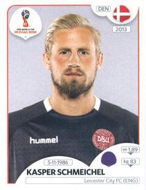 2018 Panini FIFA World Cup: Russia 2018 Stickers (Black/Gray Backs, Made in Italy) #254 Kasper Schmeichel Front