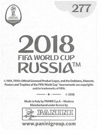 2018 Panini FIFA World Cup: Russia 2018 Stickers (Black/Gray Backs, Made in Italy) #277 Javier Mascherano Back