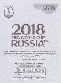 2018 Panini FIFA World Cup: Russia 2018 Stickers (Black/Gray Backs, Made in Italy) #278 Nicolas Otamendi Back