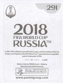2018 Panini FIFA World Cup: Russia 2018 Stickers (Black/Gray Backs, Made in Italy) #291 Gonzalo Higuain Back