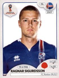 2018 Panini FIFA World Cup: Russia 2018 Stickers (Black/Gray Backs, Made in Italy) #296 Ragnar Sigurdsson Front