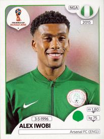 2018 Panini FIFA World Cup: Russia 2018 Stickers (Black/Gray Backs, Made in Italy) #350 Alex Iwobi Front